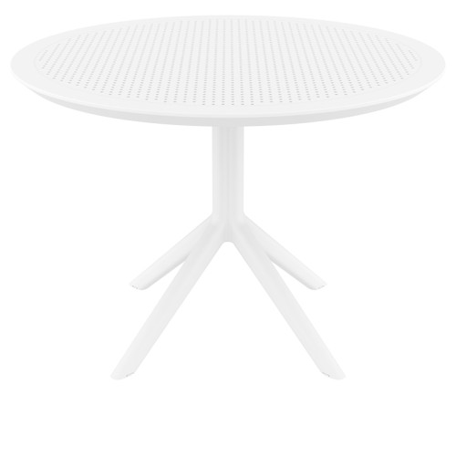 SKY WHITE Φ105X74εκ. ΤΡΑΠΕΖΙ ΠΟΛ/ΝΙΟΥ