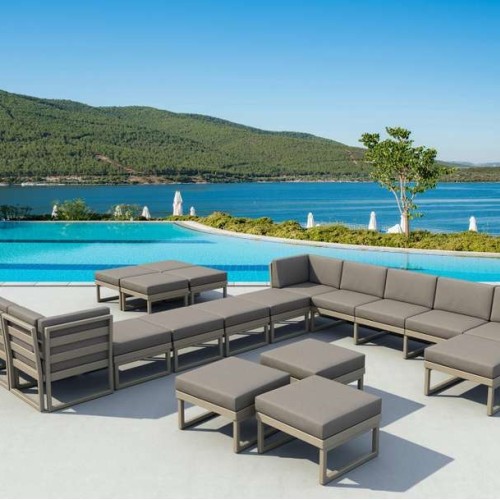 MYKONOS ΜΑΞΙΛΑΡΙ ΚΑΘΙΣΜΑΤΟΣ LIGHT BROWN