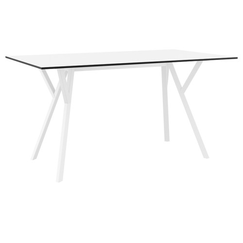 MAX ΤΡΑΠΕΖΙ 140X80Χ74εκ. WHITE LAMINATE 12mm
