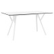 MAX ΤΡΑΠΕΖΙ 140X80Χ74εκ. WHITE LAMINATE 12mm