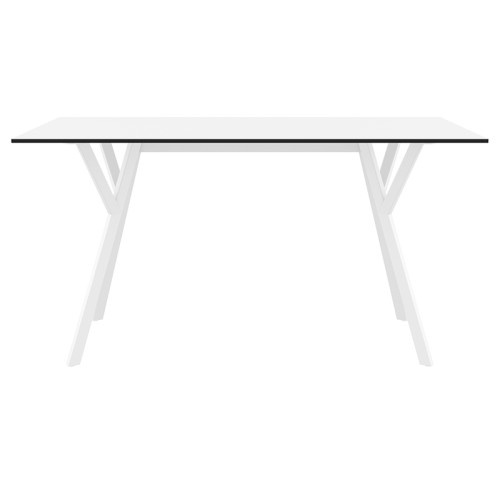 MAX ΤΡΑΠΕΖΙ 140X80Χ74εκ. WHITE LAMINATE 12mm