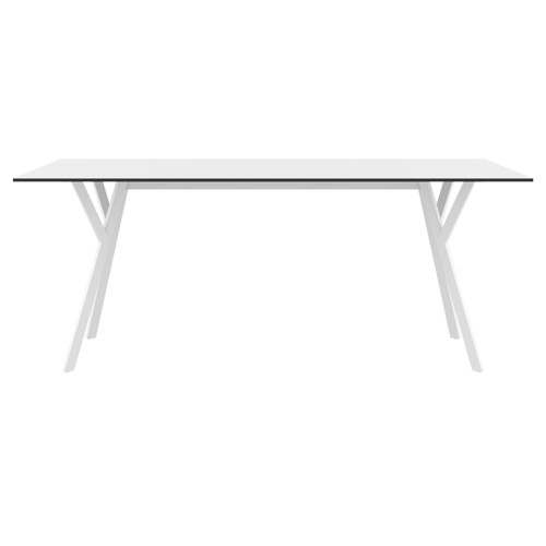 MAX ΤΡΑΠΕΖΙ 180X90Χ74εκ. WHITE LAMINATE 12mm