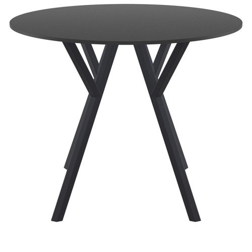 MAX ΤΡΑΠΕΖΙ Φ90Χ74εκ. BLACK LAMINATE 12mm