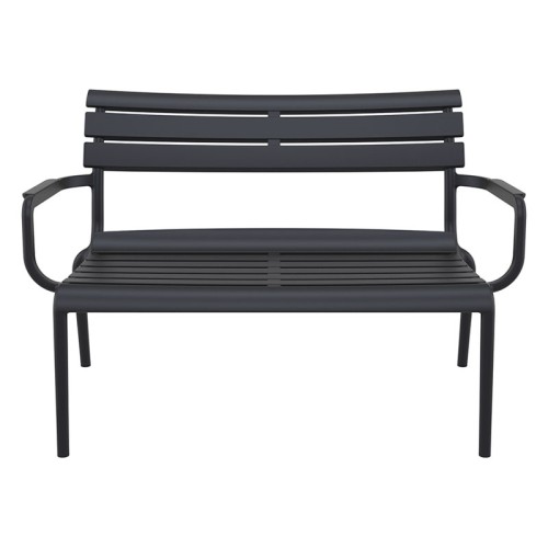 PARIS ΚΑΝΑΠΕΣ BLACK 116X70X75εκ. ΠΟΛ/ΝΙΟΥ