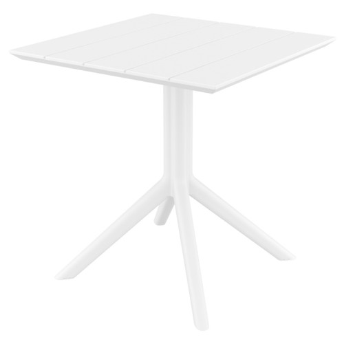 PARIS WHITE 80X80X74εκ. ΤΡΑΠΕΖΙ ΠΟΛ/ΝΙΟΥ