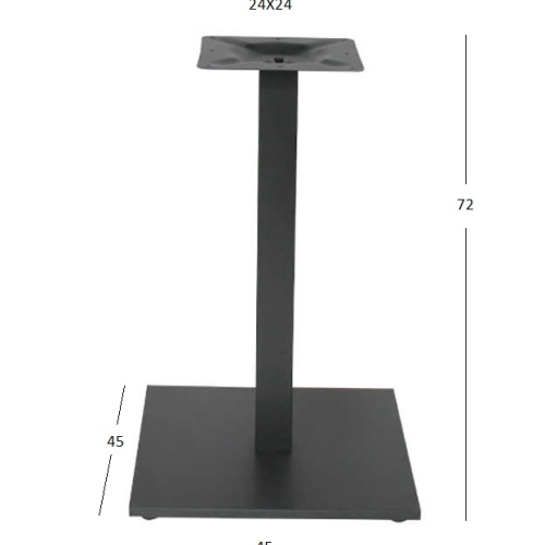 FLAT PROMO 45Χ45Χ72εκ. ΒΑΣΗ ΜΕΤΑΛΛΙΚΗ ΜΕ ΡΕΓ/ΡΟΥΣ