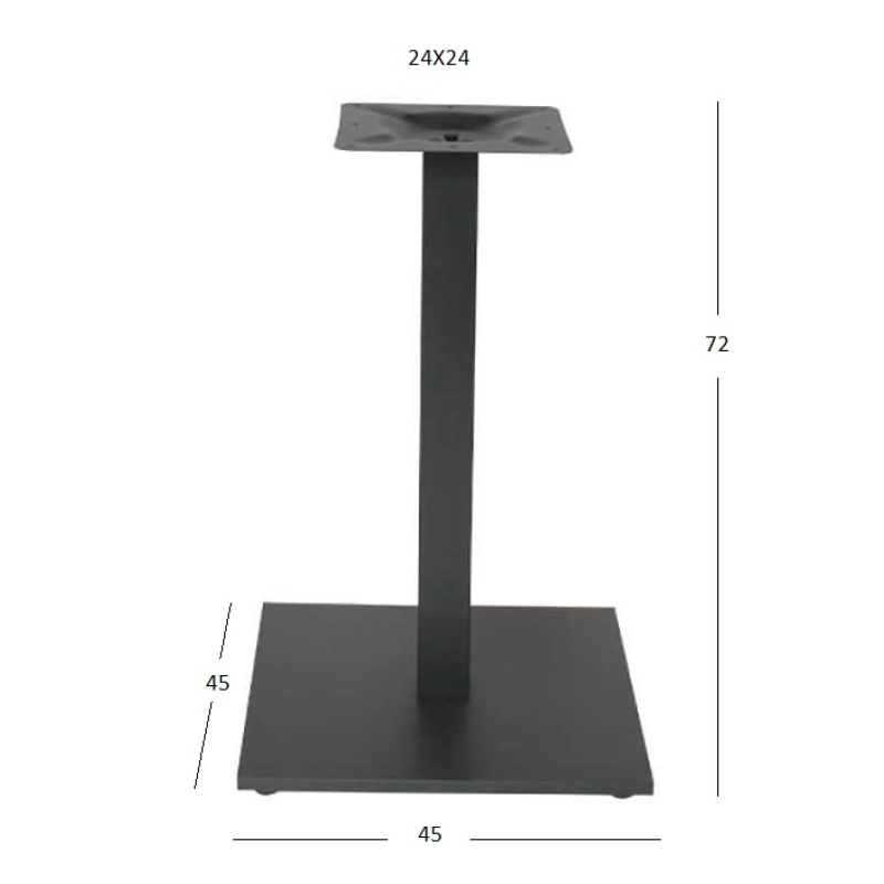 FLAT PROMO 45Χ45Χ72εκ. ΒΑΣΗ ΜΕΤΑΛΛΙΚΗ ΜΕ ΡΕΓ/ΡΟΥΣ