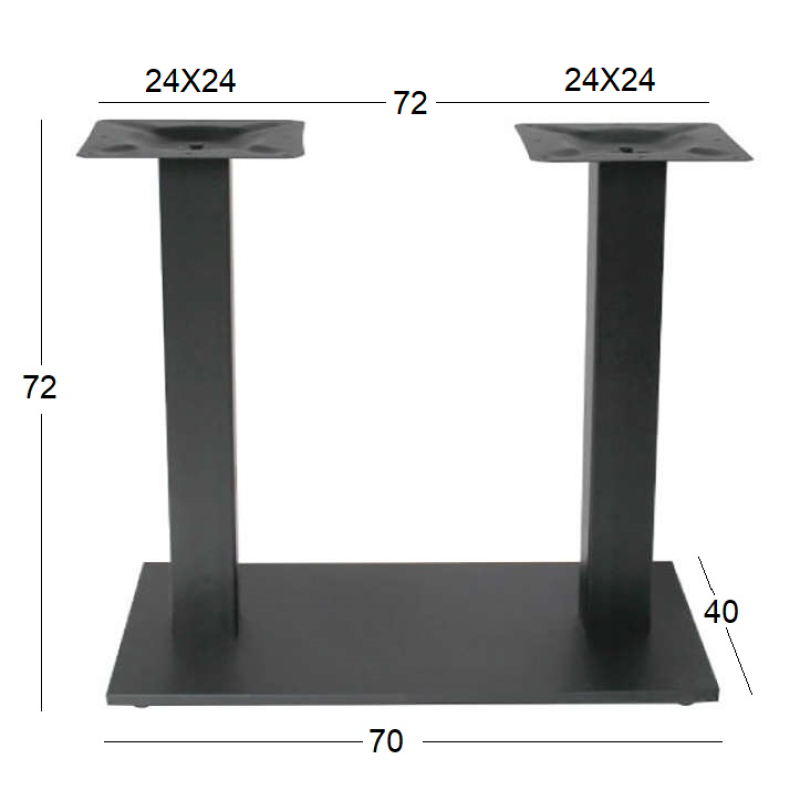 FLAT PROMO 70Χ40Χ72εκ.ΜΑΚΡ/ΝΗ ΒΑΣΗ ΜΕΤΑΛΛΙΚΗ ΜΕ ΡΕΓ/ΡΟΥΣ