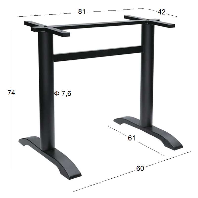 ASTOR 60Χ61Χ74εκ.ΜΑΚΡ/ΝΗ ΒΑΣΗ ΜΑΝΤΕΜΙ