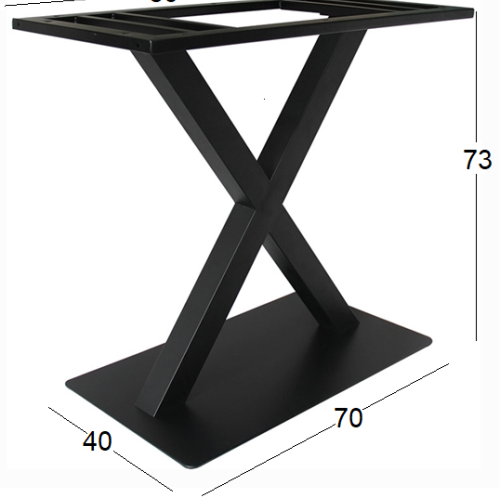PRIME 70X40X73εκ.ΜΑΚΡ/ΝΗ ΒΑΣΗ ΜΕΤΑΛΛΙΚΗ