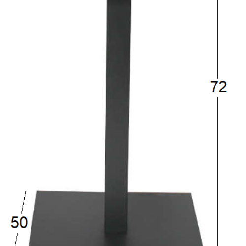 FLAT PROMO 50Χ50Χ72εκ. ΒΑΣΗ ΜΕΤΑΛΛΙΚΗ ΜΕ ΡΕΓ/ΡΟΥΣ