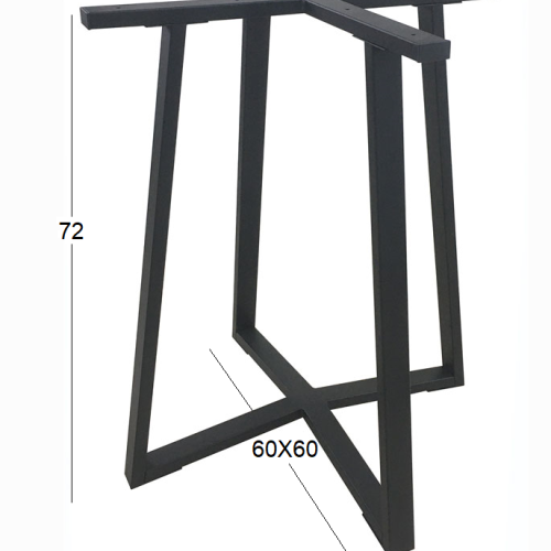 BISTRO 60X60X72εκ. ΒΑΣΗ ΜΕΤΑΛΛΙΚΗ ΜΕ ΡΕΓ/ΡΟΥΣ