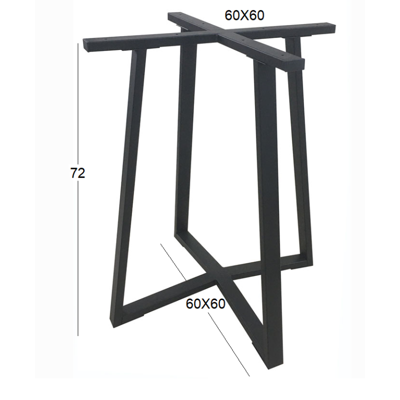 BISTRO 60X60X72εκ. ΒΑΣΗ ΜΕΤΑΛΛΙΚΗ ΜΕ ΡΕΓ/ΡΟΥΣ