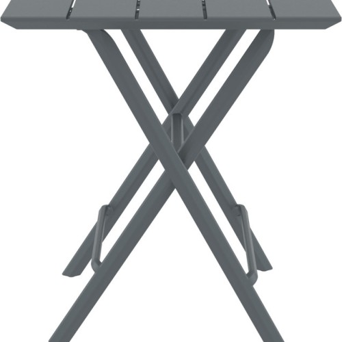 HELEN DARK GREY 60Χ60X74εκ. ΤΡΑΠΕΖΙ ΠΤΥΣ/ΝΟ ΠΟΛ/ΝΙΟΥ