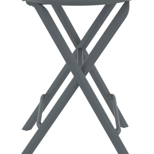 HELEN DARK GREY Φ60X74εκ. ΤΡΑΠΕΖΙ ΠΤΥΣ/ΝΟ ΠΟΛ/ΝΙΟΥ