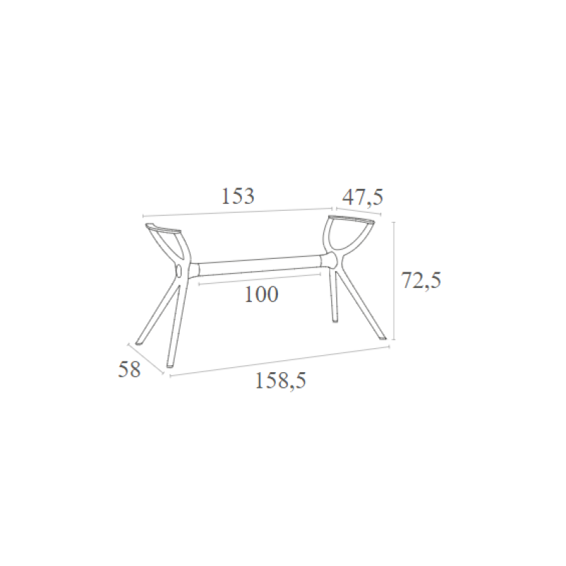 AIR ΒΑΣΗ TAUPE XL 158,5X58X72,5εκ.  ΠΟΛ/ΝΙΟΥ