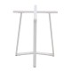 BISTRO 60X60X72εκ. WHITE ΒΑΣΗ ΜΕΤΑΛΛΙΚΗ ΜΕ ΡΕΓ/ΡΟΥΣ