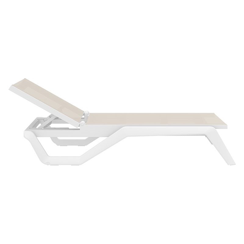 RIO PRO ΞΑΠΛΩΣΤΡΑ WHITE/TAUPE ΠΟΛ/ΝΙΟΥ 190X70X33εκ. RIO PRO ΞΑΠΛΩΣΤΡΑ WHITE/TAUPE ΠΟΛ/ΝΙΟΥ 190X70X33εκ.