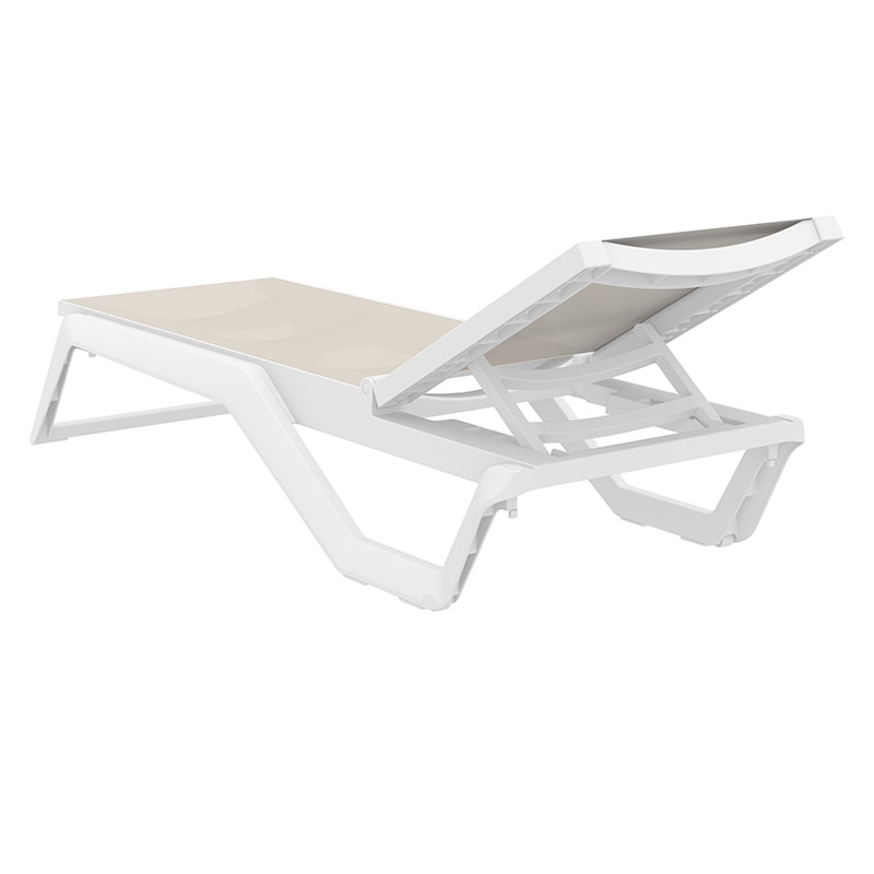 RIO PRO ΞΑΠΛΩΣΤΡΑ WHITE/TAUPE ΠΟΛ/ΝΙΟΥ 190X70X33εκ. RIO PRO ΞΑΠΛΩΣΤΡΑ WHITE/TAUPE ΠΟΛ/ΝΙΟΥ 190X70X33εκ.