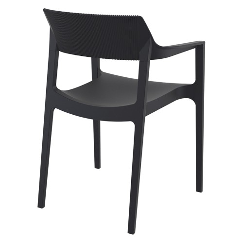 TULUM BLACK ΠΟΛΥΘΡΟΝΑ ΠΟΛ/ΝΙΟΥ 55X52X79εκ.