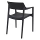 TULUM BLACK ΠΟΛΥΘΡΟΝΑ ΠΟΛ/ΝΙΟΥ 55X52X79εκ.
