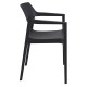 TULUM BLACK ΠΟΛΥΘΡΟΝΑ ΠΟΛ/ΝΙΟΥ 55X52X79εκ.