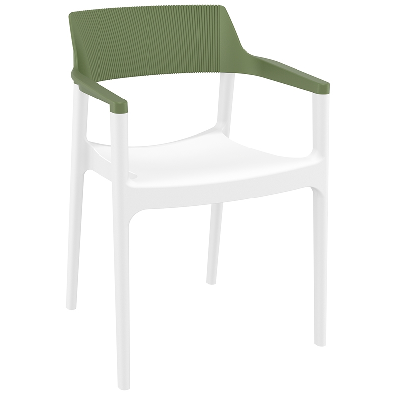 TULUM WHITE/OLIVE GREEN ΠΟΛΥΘΡΟΝΑ ΠΟΛ/ΝΙΟΥ 55X52X79εκ. TULUM WHITE/OLIVE GREEN ΠΟΛΥΘΡΟΝΑ ΠΟΛ/ΝΙΟΥ 55X52X79εκ.
