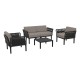 PORTOFINO LOUNGE SET 2ΘΕΣ.BLACK/ΜΑΞ. LIGHT BROWN(2ΘΕΣ.+2ΠΟΛ.+ΤΡΑΠ 33εκ.) PORTOFINO LOUNGE SET 2ΘΕΣ.BLACK/ΜΑΞ. LIGHT BROWN(2ΘΕΣ.+2ΠΟΛ.+ΤΡΑΠ 33εκ.)