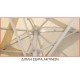 ΟΜΠΡΕΛΑ 4X4X3,88m ΤΗΛΕΣΚΟΠΙΚΗ OFF WHITE ALUM. 8ΑΚΤ.17X27X1.2mm ΙΣΤΟΣ 1Φ.60Χ1.6mm