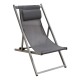 DEVIN ΣΕΖΛΟΝΓΚ GREY ΑΛΟΥΜΙΝΙΟΥ 58X95-102X78-95εκ.