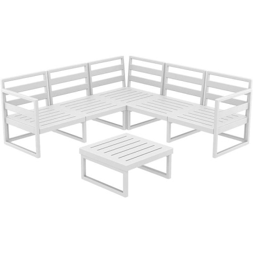 MYKONOS ΓΩΝΙΑ SET WHITE ΧΩΡΙΣ ΜΑΞΙΛΑΡΙΑ ΠΟΛ/ΝΙΟΥ (+ΤΡΑΠ.65εκ.) MYKONOS ΓΩΝΙΑ SET WHITE ΧΩΡΙΣ ΜΑΞΙΛΑΡΙΑ ΠΟΛ/ΝΙΟΥ (+ΤΡΑΠ.65εκ.)