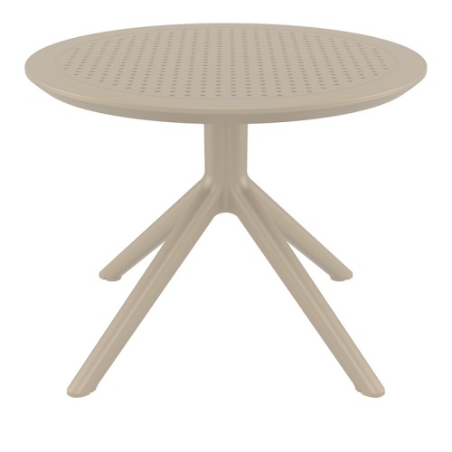 SKY TAUPE MINI Φ60X45εκ. ΤΡΑΠΕΖΙ ΠΟΛ/ΝΙΟΥ