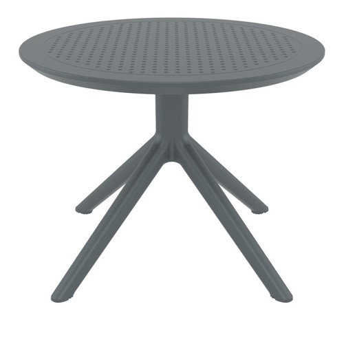SKY DARK GREY MINI Φ60X45εκ. ΤΡΑΠΕΖΙ ΠΟΛ/ΝΙΟΥ