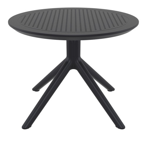 SKY BLACK MINI Φ60X45εκ. ΤΡΑΠΕΖΙ ΠΟΛ/ΝΙΟΥ
