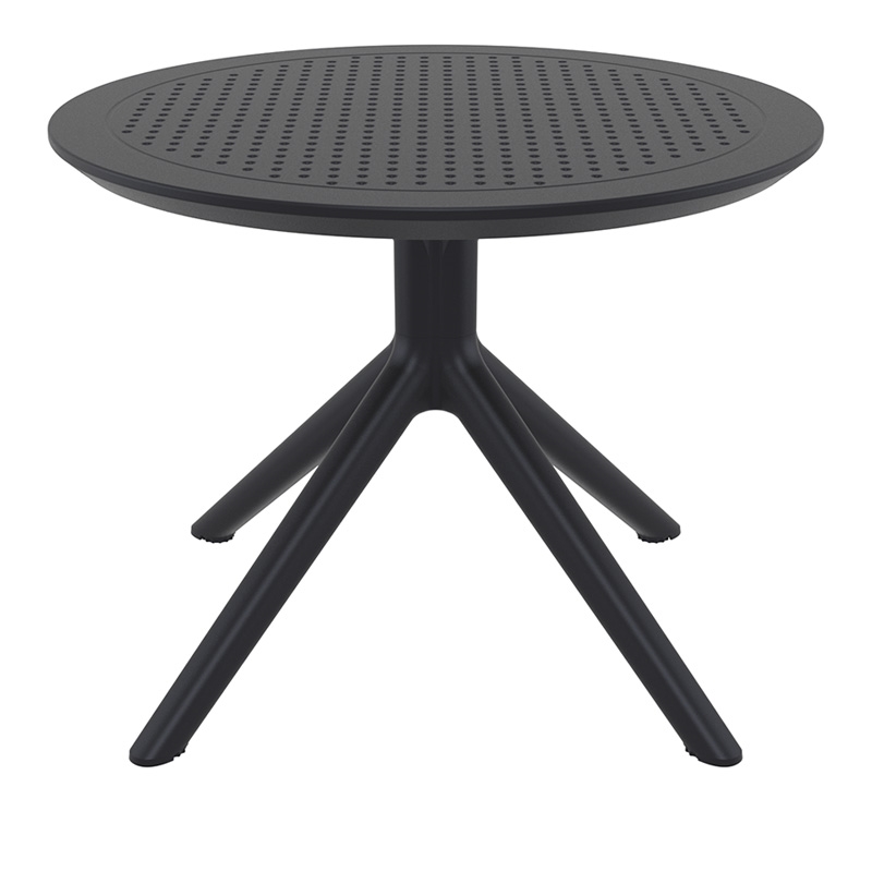 SKY BLACK MINI Φ60X45εκ. ΤΡΑΠΕΖΙ ΠΟΛ/ΝΙΟΥ