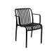 PARMA-S BLACK ΠΟΛΥΘΡΟΝΑ ΠΟΛ/ΝΙΟΥ 56X56X79εκ.